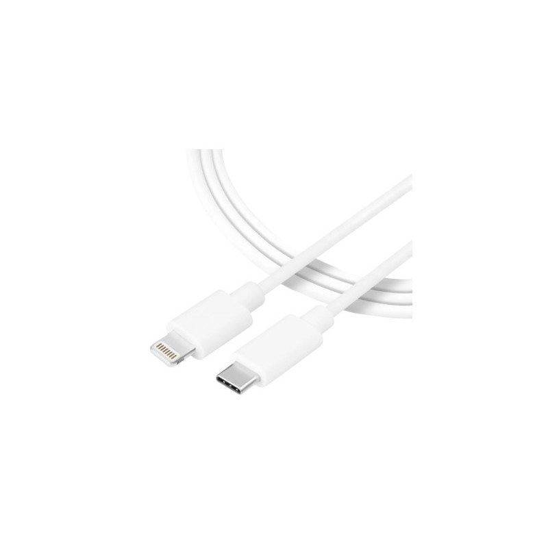 Tactical Smooth Thread Cable USB-C/Lightning 1m White