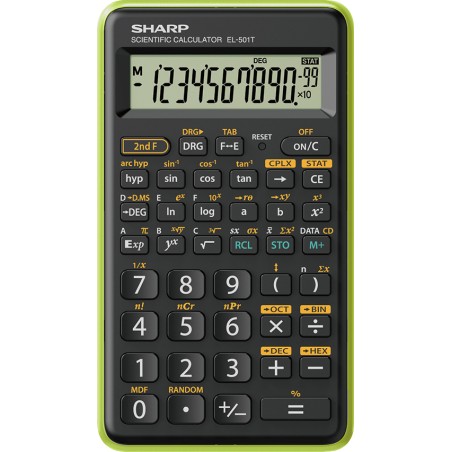 SHARP kalkulačka - EL-501T - zelená (balení blister)
