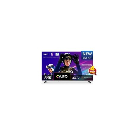 CHiQ L43QST TV 43", FHD, QLED, ultratenká, Android14, Dolby Audio, Frameless