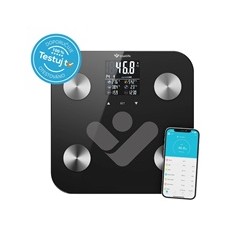TrueLife FitScale W6 BT - Bioelektrická impedanční bluetooth váha - černá