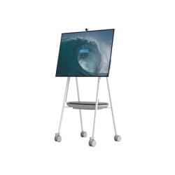 Steelcase - Vozík - pro interaktivní plochý panel - šedá, arktická bílá, cínová - pro Microsoft Surface Hub 2S 50", Hub 3 for