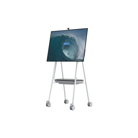 Steelcase - Vozík - pro interaktivní plochý panel - šedá, arktická bílá, cínová - pro Microsoft Surface Hub 2S 50", Hub 3 for