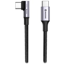 Swissten datový kabel usb-c/usb-c 5a (100w) pro notebooky 2 m černý