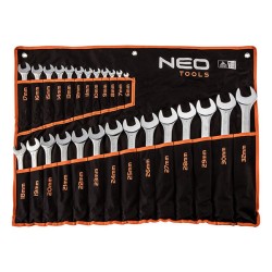 Sada očkových klíčů, 09-754, 6-32mm, z chrom-vanadiové oceli, Neo Tools