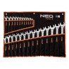 Sada očkových klíčů, 09-754, 6-32mm, z chrom-vanadiové oceli, Neo Tools