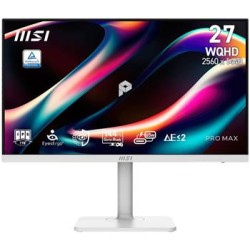 MSI Gaming PRO MAX 271QPHW E14/ 27"/ 2560x1440/ IPS/ 4ms/ 144Hz/ 300cd/m2/ 1300:1/ HDMI/ DP/ USB/ VESA/ bílý
