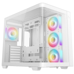 DEEPCOOL Case CG530U 4F WH, ATX, Průhledná bočnice, 4x120mm ARGB Fan, bílá