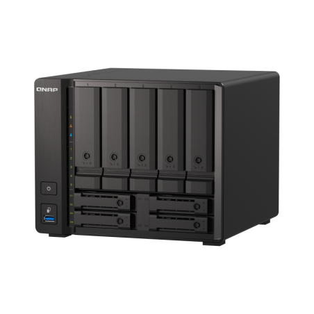 QNAP TS-h973AX-32G (Ryzen 2,2GHz, ZFS, 32GB RAM, 5x 3,5" + 4x 2,5" SATA/2x U.2, 2x 2,5GbE, 1x 10GbE)