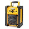 NEDIS digitální rádio/ stolní provedení/ výkon 15W/ FM/ Bluetooth/ IPX5/ napájení z baterie/síťové napájení/ černo-žluté