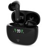 NEDIS bezdrátová sluchátka + mikrofon/ TWS/ BT/ výdrž 30 hod/ 100 dB/ ovládání dotykem/ nabíjecí pouzdro/ USB-C/ černé