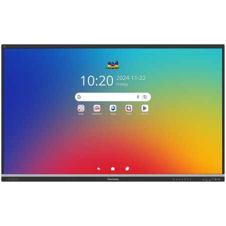 ViewSonic dotykový panel IFP6551 4K 65" Android 14 EDLA,50 Multi touch,400nits,16G RAM/128GB,OPS slot,HDMI, VGA, DP,USB
