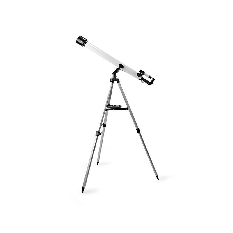 NEDIS teleskop SCTE5060WT/ clona 50 mm/ ohnisková vzdálenost 600 mm/ hledáček 5 x 24/ výška 125 cm/ Tripod/ bílo-černý