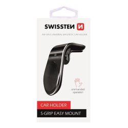 Swissten Magnetický Držák Do Ventilace Auta Swissten Easy Mount Černý