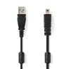 NEDIS kabel USB 2.0/ zástrčka USB-A - zástrčka UC-E6 8-Pins/ pro fotoaparát Panasonic, Fujitsu, Kodak/ černý/ bulk/ 2m