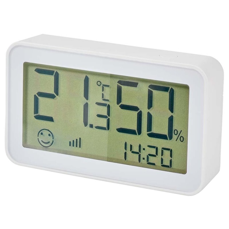 NEDIS chytrý snímač klimatických podmínek/ Zigbee 3.0/ napájení z baterie/ Android/ iOS/ bílý