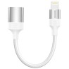 Swissten otg adaptér textile lightning (samec) / usb-a (samice) 0,12 m bílý