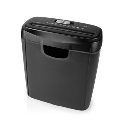 NEDIS skartovačka PASH112BKA4/ formát A4/ velikost řezu 6mm/ stupeň utajení (DIN) 2/ objem nádoby 10 l/ černá