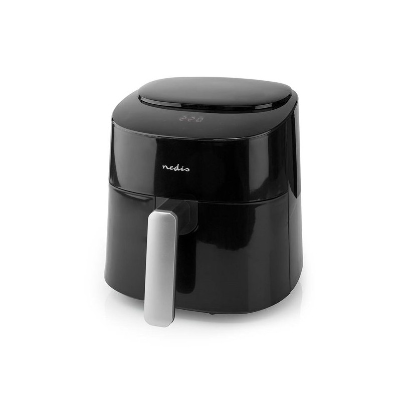 NEDIS multifunkční horkovzdušná fritéza/ objem 4,2 L/ 240 min. časovač/ 8 přednastavených programů/ výkon 1300W/ černá