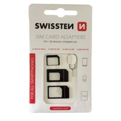 Swissten sim adaptér 4in1