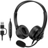 GENIUS headset HS-235U/ USB-C/ USB/ Copilot/ délka kabelu 2,4 m