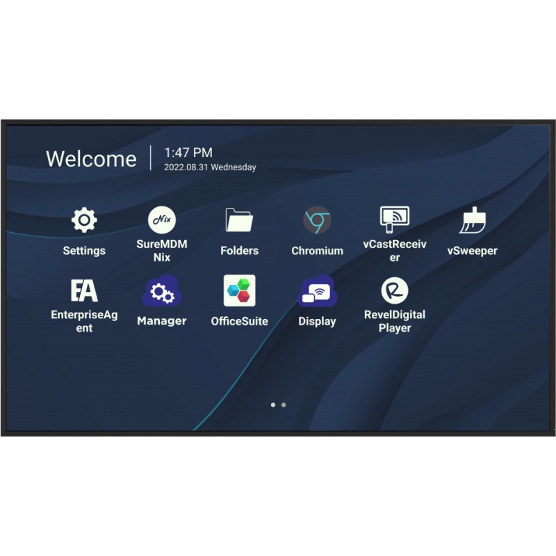 ViewSonic Flat Display CDE7530/75"/24-7 LCD/3840x2160/8ms/450cd/HDMI x 3/USB A x 2/USB-C/RJ45/RS232/repro/Android