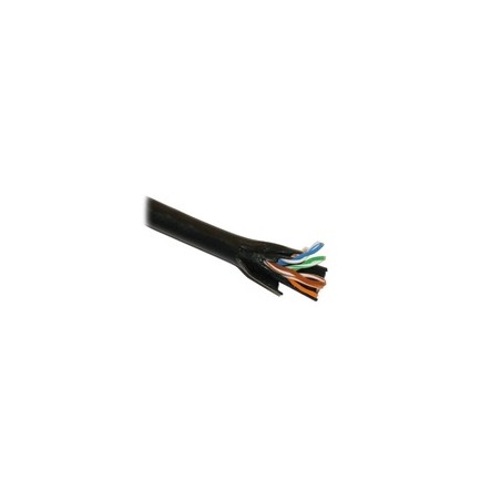 UTP kabel PlanetElite, Cat5E, drát, dvojitý venkovní PE+PE, černý, 305m, cívka