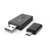 NEDIS bezdrátový audio adaptér do auta 2v1/ Android auto/ Apple Carplay/ AAC/ SBC/ Bluetooth/ USB-C/ černý