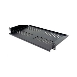 XtendLan 19" předsunutá police s perforací 1U/280mm, nosnost 25kg, černá