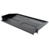 XtendLan 19" předsunutá police s perforací 1U/280mm, nosnost 25kg, černá