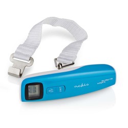 NEDIS digitální váha zavazadel/ max. zatížení 50kg/ modro-bílá