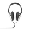 NEDIS kabelová sluchátka/ na uši/ ovládání hlasitosti/ kabel 6 m/ černo-stříbrné