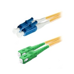 XtendLan duplexní patch kabel SM 9/125, OS2, LC(PC)-SC(APC), LS0H, 3m