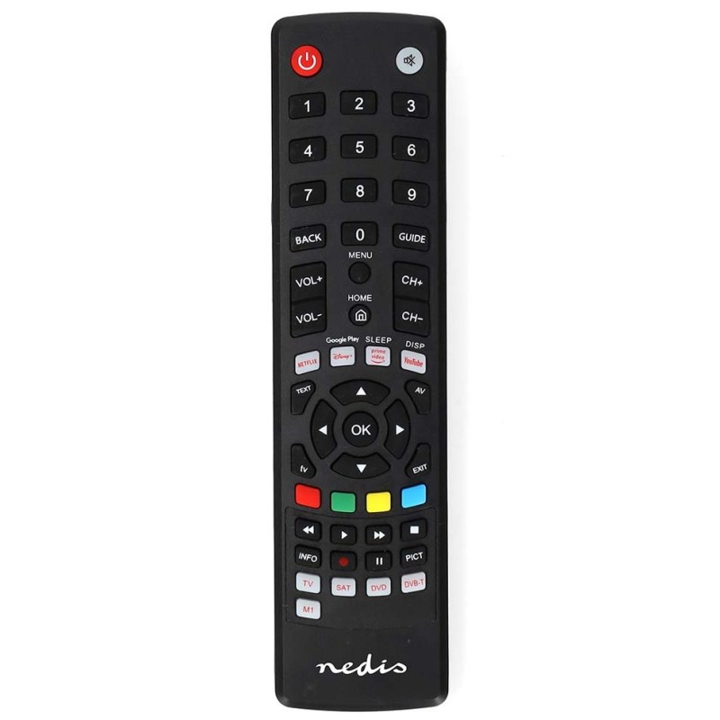 NEDIS předprogramovaný univerzální dálkový ovladač 4:1/ ovládání 4 zařízení/ černý