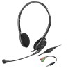GENIUS headset HS-200C, 2x 3,5 jack, redukce na single jack