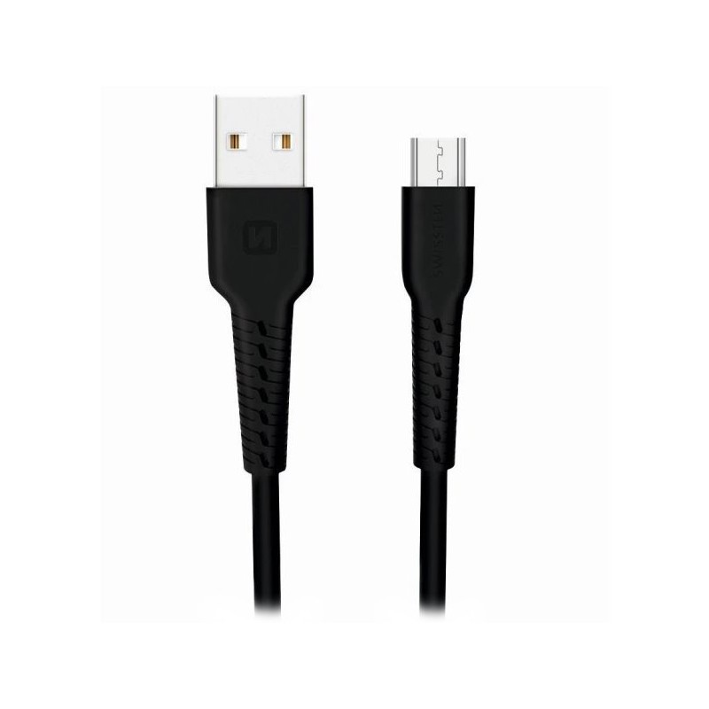 Swissten datový kabel usb / micro usb 1,0 m černý