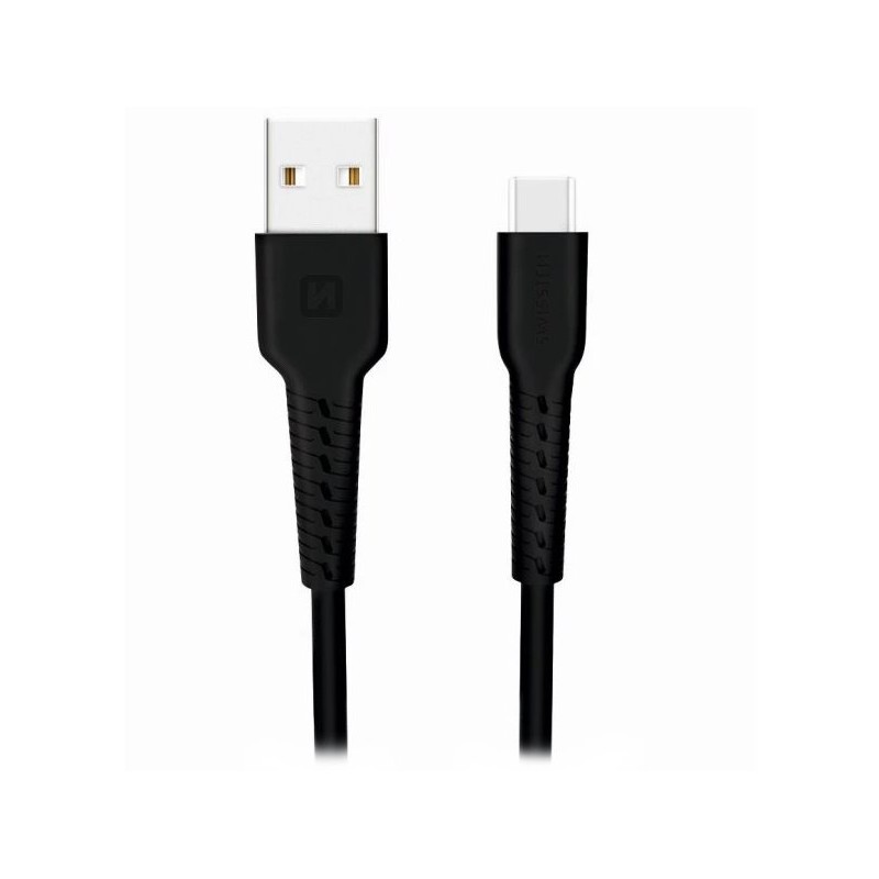 Swissten datový kabel usb / usb-c 1,0 m černý