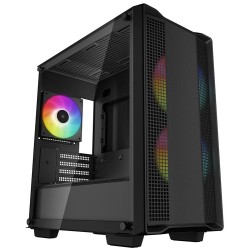 DEEPCOOL Case CC360 ARGB, mATX, Průhledná bočnice, 3x120mm Fan, černá