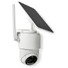 NEDIS IP kamera 4G solární/ venkovní/ IP65/ Wi-Fi/ 1080p/ PIR senzor/ USB-C/ microSD/ Android/ iOS/ bílá + solární panel