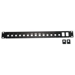 19" modulární patch panel XtendLan 16port, černý