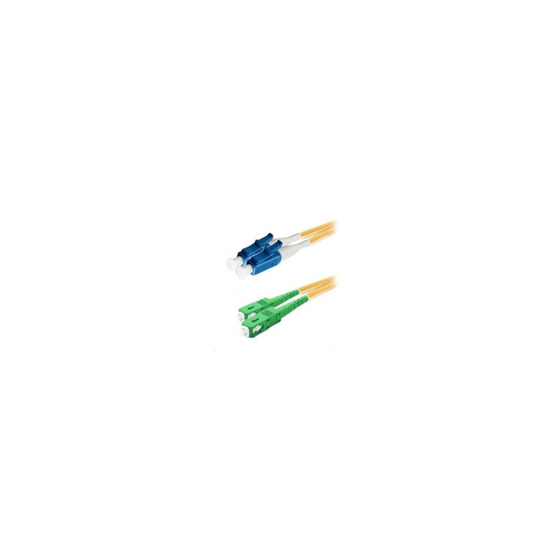 XtendLan duplexní patch kabel SM 9/125, OS2, LC(PC)-SC(APC), LS0H, 2m