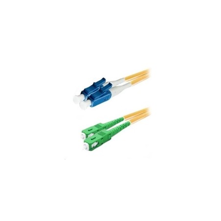 XtendLan duplexní patch kabel SM 9/125, OS2, LC(PC)-SC(APC), LS0H, 2m