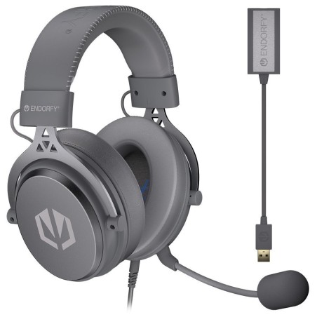 Endorfy headset VIRO Plus USB / drátový / s odnímatelným mikrofonem / USB / šedý