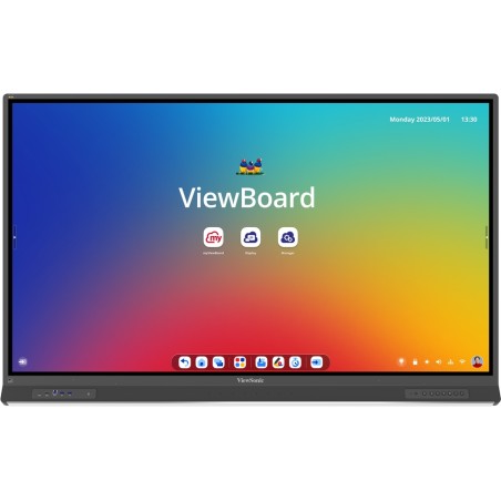 ViewSonic Flat Touch Display IFP7553/ 75"/ UHD/450nits, 5500:1, 8G RAM/128GB/HDMI/VGA/USB-C /RJ45 x2, RS232 x1, Grey