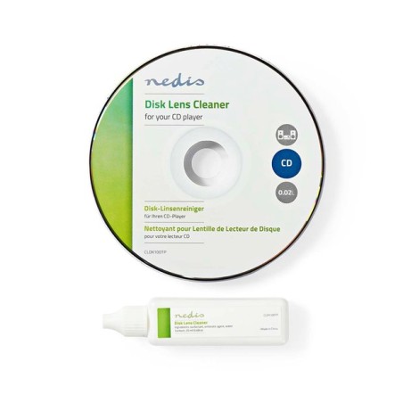 NEDIS sada na snadné a bezpečné čištění optiky CD a DVD přehrávačů/ čistící roztok/ 20ml