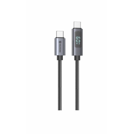 Swissten LCD kabel USB-C / USB-C 1m