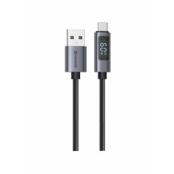 Swissten LCD kabel USB-A / USB-C 1m