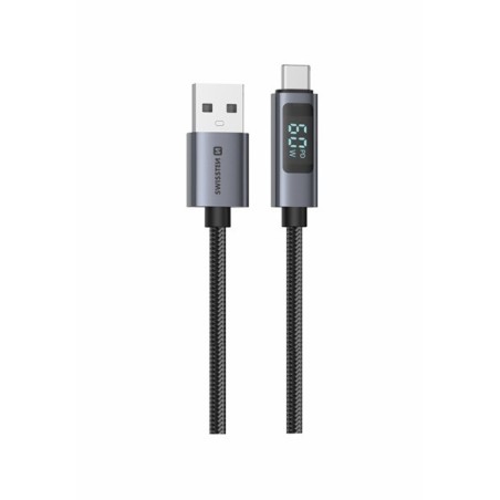 Swissten LCD kabel USB-A / USB-C 1m
