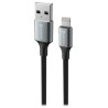 Swissten datový kabeltextile ii usb / lightning 1,5 m černý