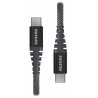 Swissten Datový kabel KEVLAR USB-C / USB-C 1,5 M, 60W, antracit