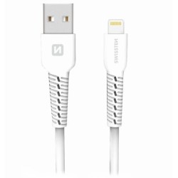 Swissten datový kabel usb / lightning 1,0 m bílý